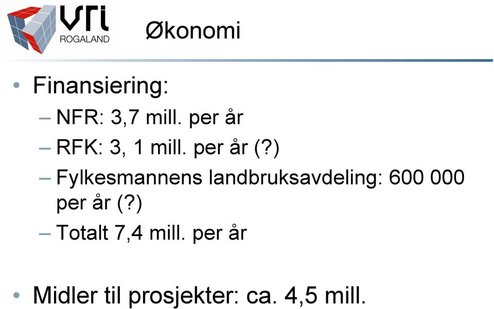 ) Fylkesmannens landbruksavdeling: 600 000