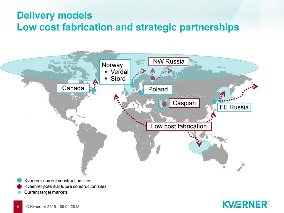 Caspian FE Russia Low cost fabrication Kvaerner current