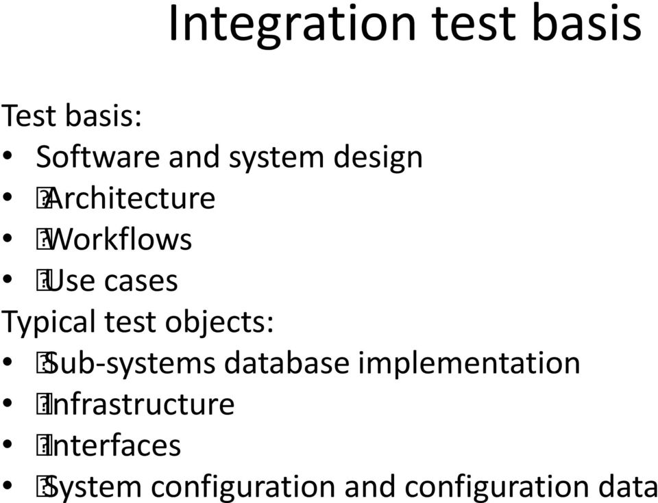 objects: Sub-systems database implementation