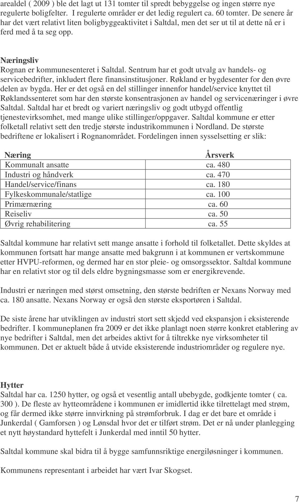 Sentrum har et godt utvalg av handels- og servicebedrifter, inkludert flere finansinstitusjoner. Røkland er bygdesenter for den øvre delen av bygda.