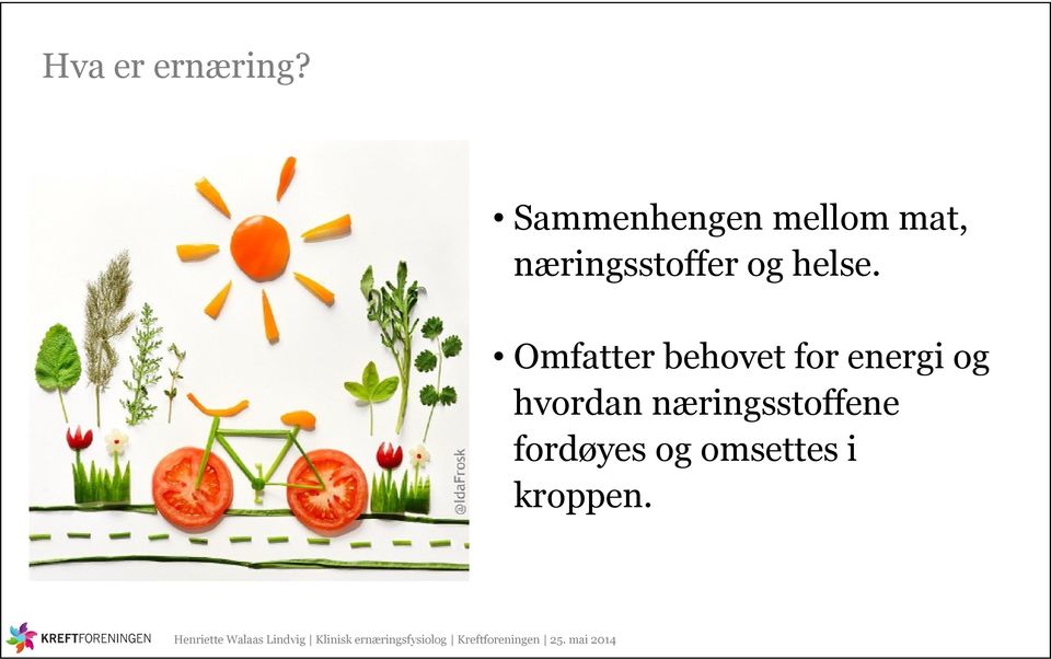 næringsstoffer og helse.