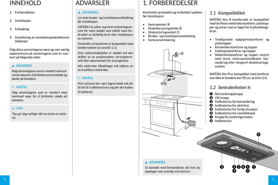 advarsel nøye for å forhindre personskade og skade på eiendom. Følg anvisningene som er markert med merknad nøye for å forhindre skade på eiendom. Tips gir deg nyttige råd om bruk av utstyret.