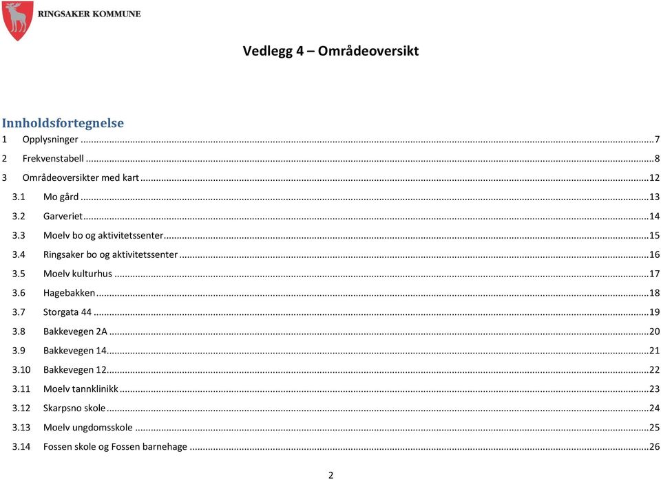 .. 17 3.6 Hagebakken... 18 3.7 Storgata 44... 19 3.8 Bakkevegen 2A... 20 3.9 Bakkevegen 14... 21 3.10 Bakkevegen 12... 22 3.