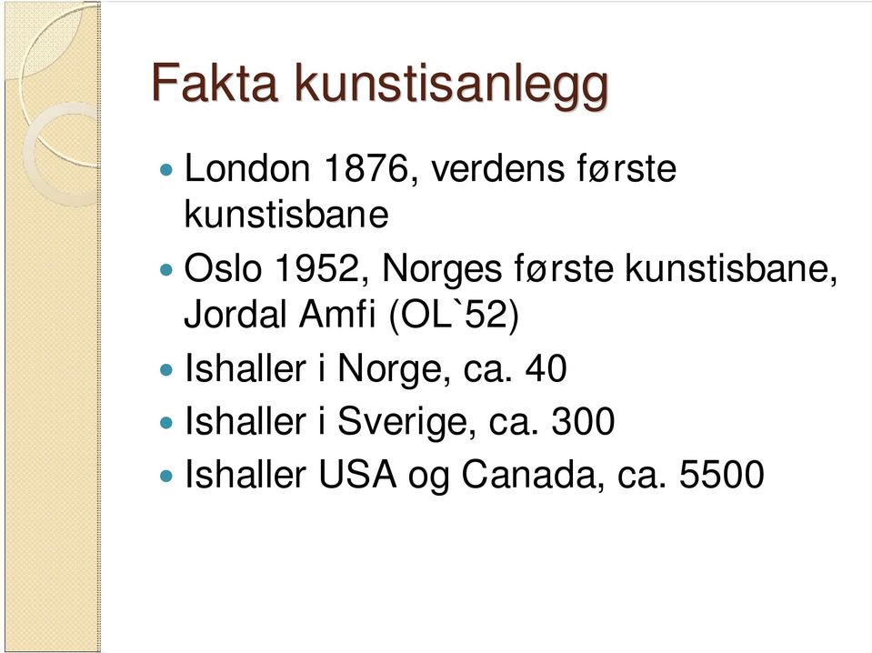 Jordal Amfi (OL`52) Ishaller i Norge, ca.