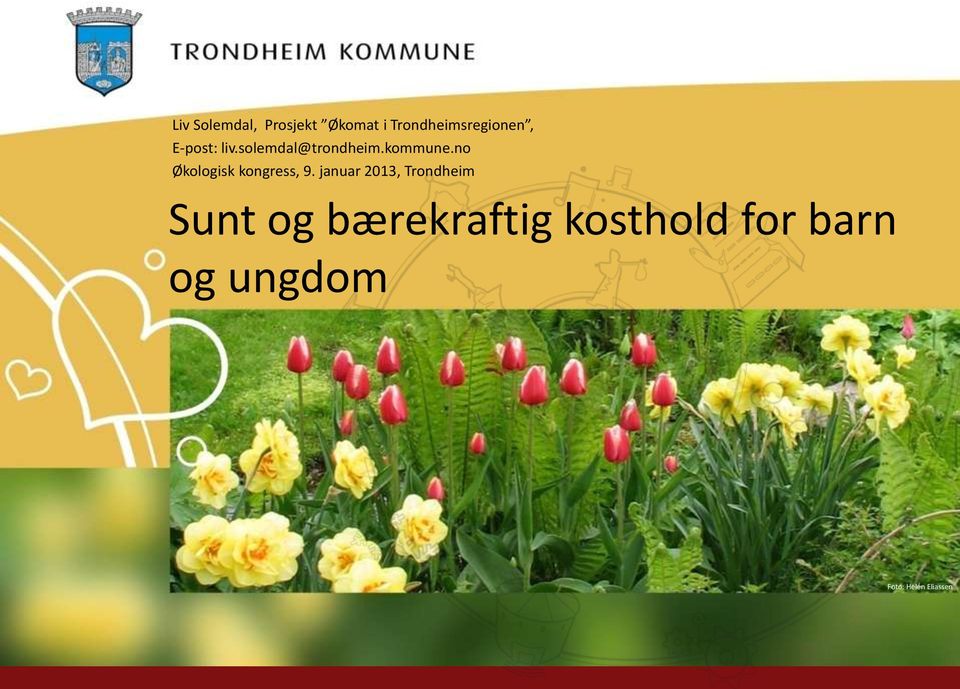 no Økologisk kongress, 9.