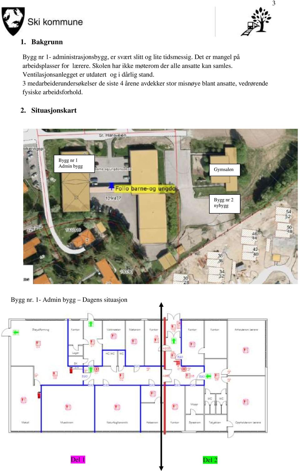 Ventilasjonsanlegget er utdatert og i dårlig stand.