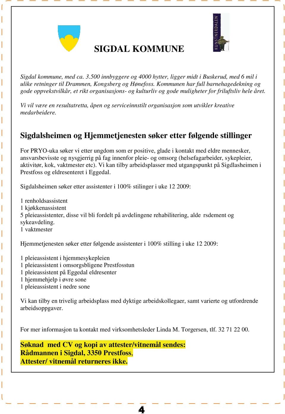 Jobbavis for ungdomsskolene i Sigdal og Krødsherad - PDF Gratis nedlasting