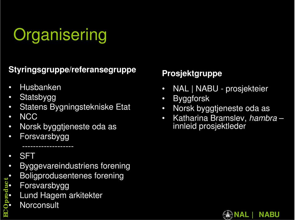 forening Boligprodusentenes forening Forsvarsbygg Lund Hagem arkitekter Norconsult