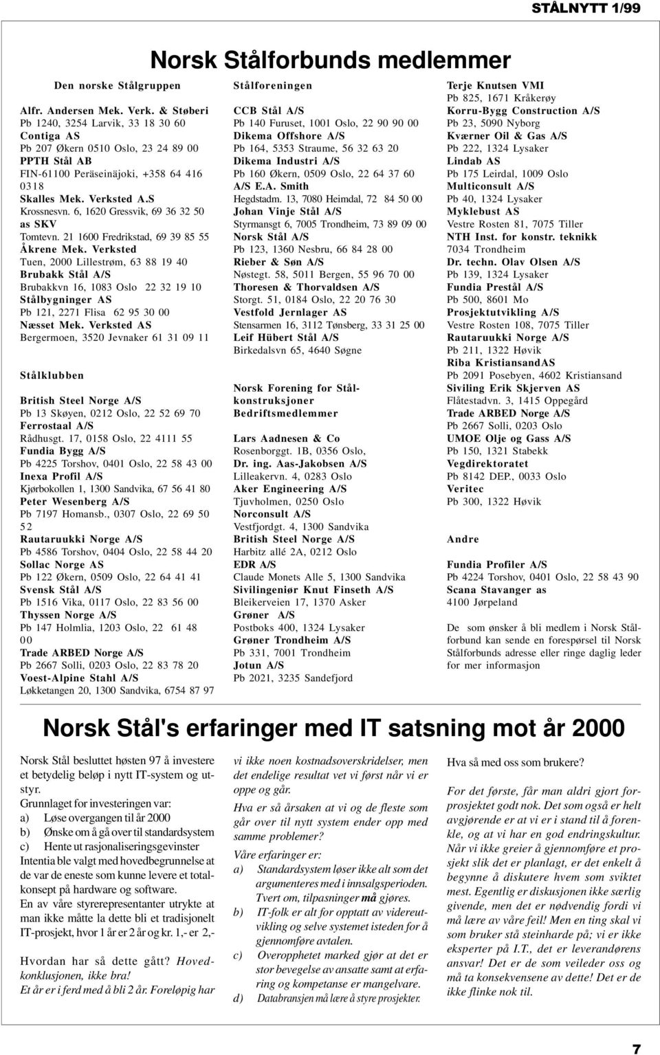 6, 1620 Gressvik, 69 36 32 50 as SKV Tomtevn. 21 1600 Fredrikstad, 69 39 85 55 Åkrene Mek.