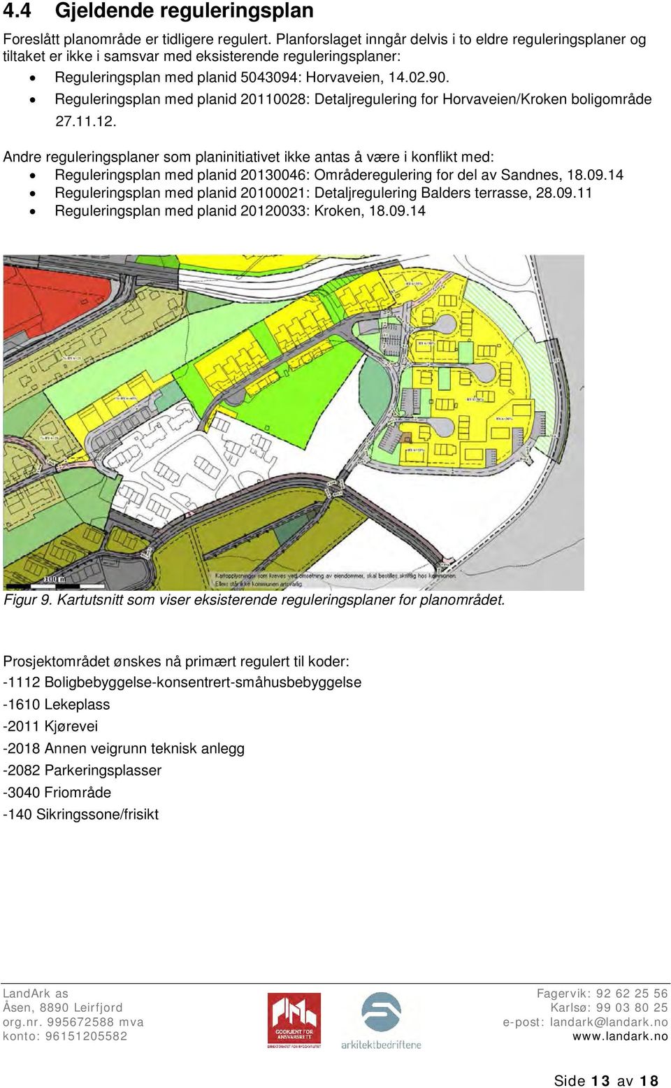 Reguleringsplan med planid 20110028: Detaljregulering for Horvaveien/Kroken boligområde 27.11.12.