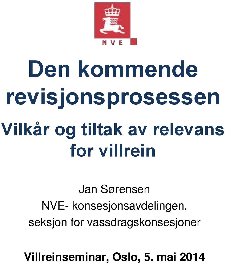 NVE- konsesjonsavdelingen, seksjon for