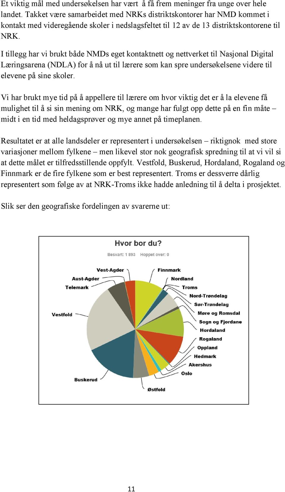 I tillegg har vi brukt både NMDs eget kontaktnett og nettverket til Nasjonal Digital Læringsarena (NDLA) for å nå ut til lærere som kan spre undersøkelsene videre til elevene på sine skoler.