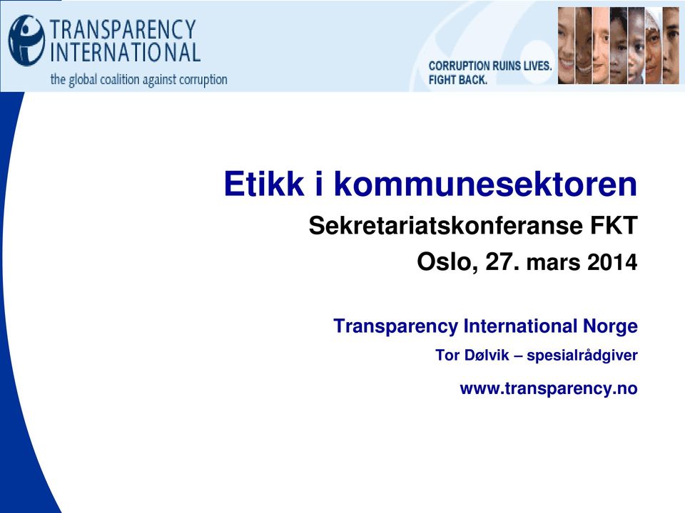 mars 2014 Transparency International