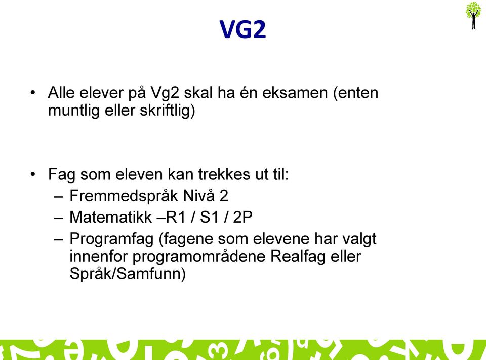 Fremmedspråk Nivå 2 Matematikk R1 / S1 / 2P Programfag