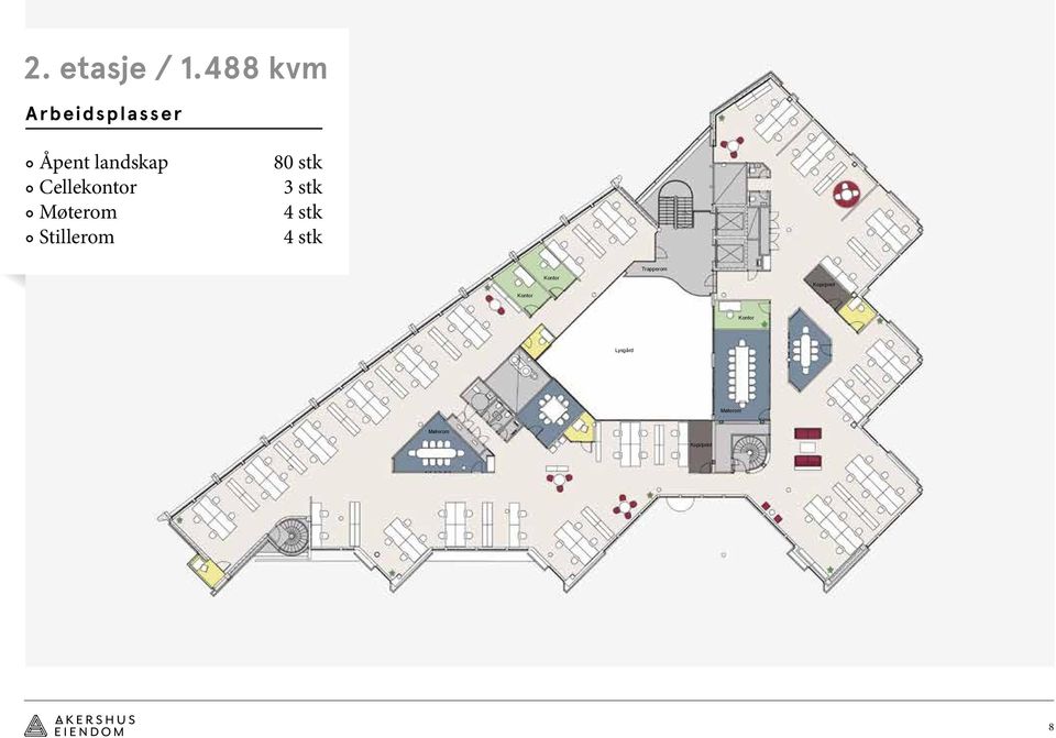 2 3 4 Sosialesoner 7 Åpent landskap 80 stk