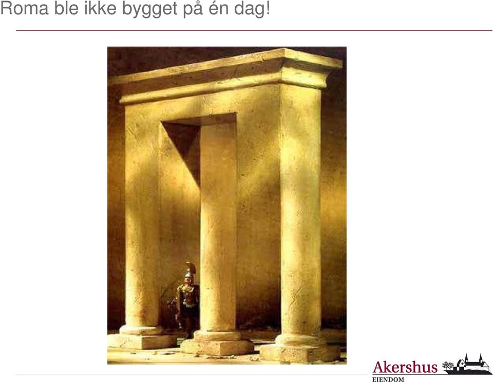 bygget på