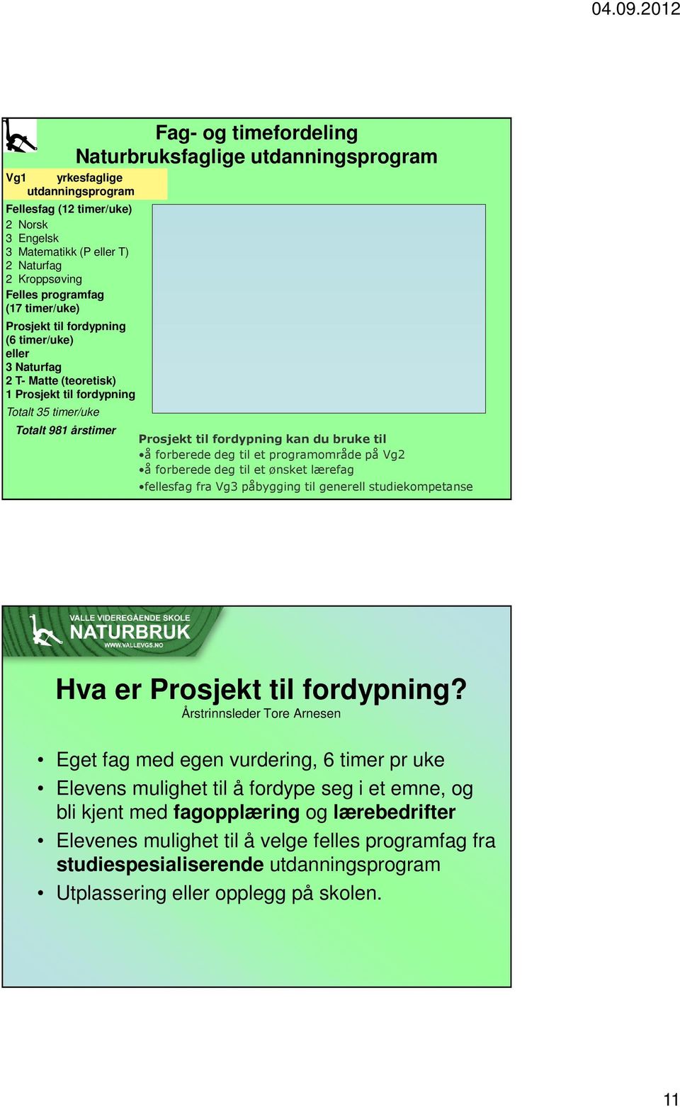 bruke til å forberede deg til et programområde på Vg2 å forberede deg til et ønsket lærefag fellesfag fra Vg3 påbygging til generell studiekompetanse Hva er Prosjekt til fordypning?