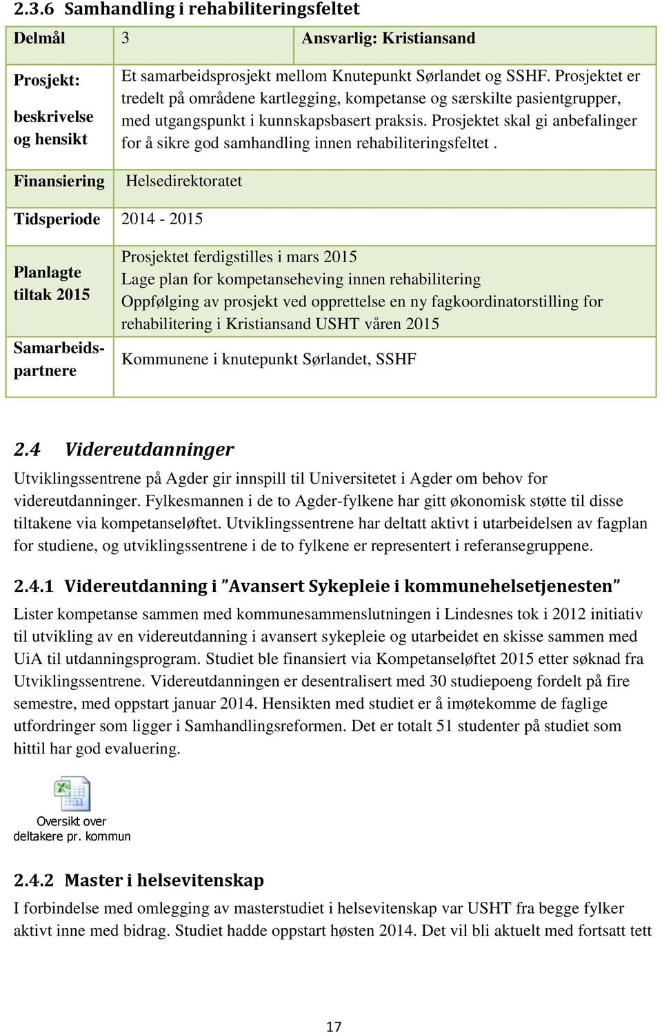 Prosjektet skal gi anbefalinger for å sikre god samhandling innen rehabiliteringsfeltet.