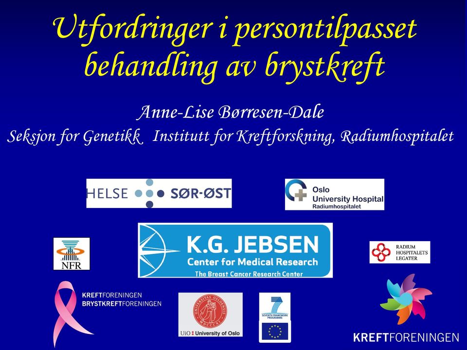 Børresen-Dale Seksjon for Genetikk