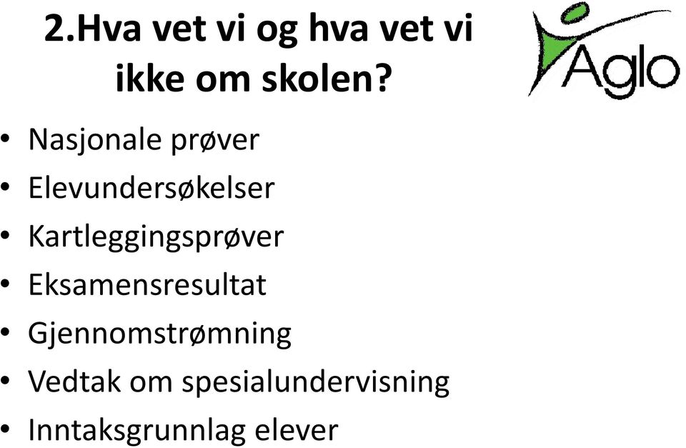 Kartleggingsprøver Eksamensresultat