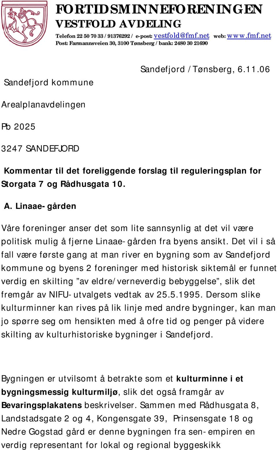 det fremgår av NIFU-utvalgets vedtak av 25.5.1995.