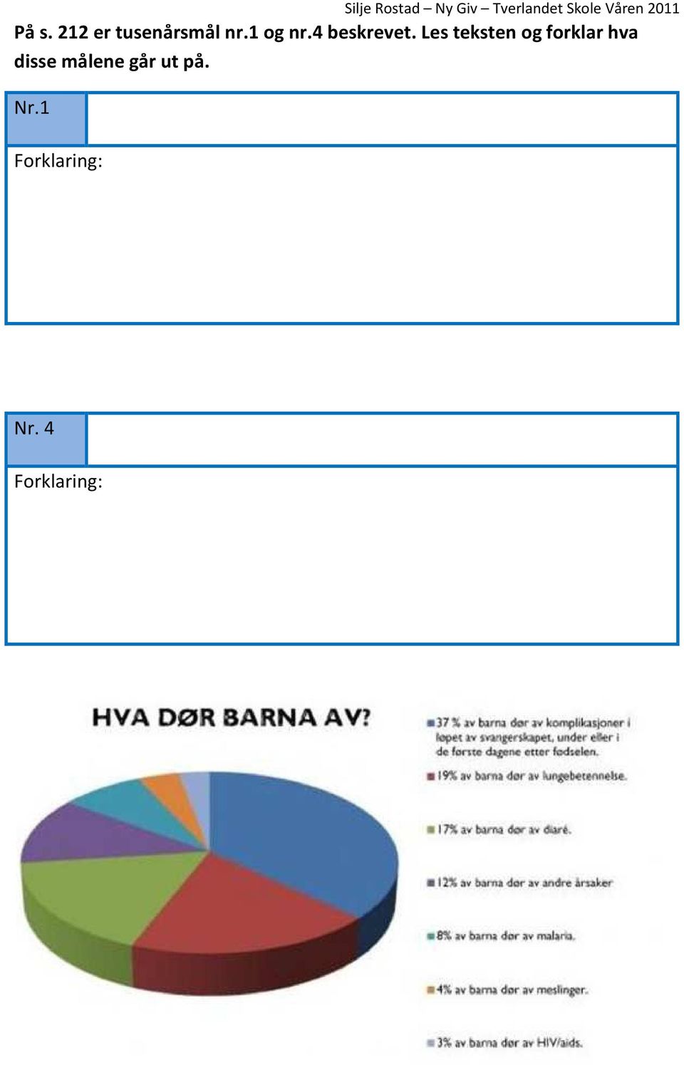 Les teksten og forklar hva disse