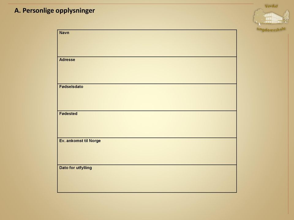 Fødselsdato Fødested Ev.