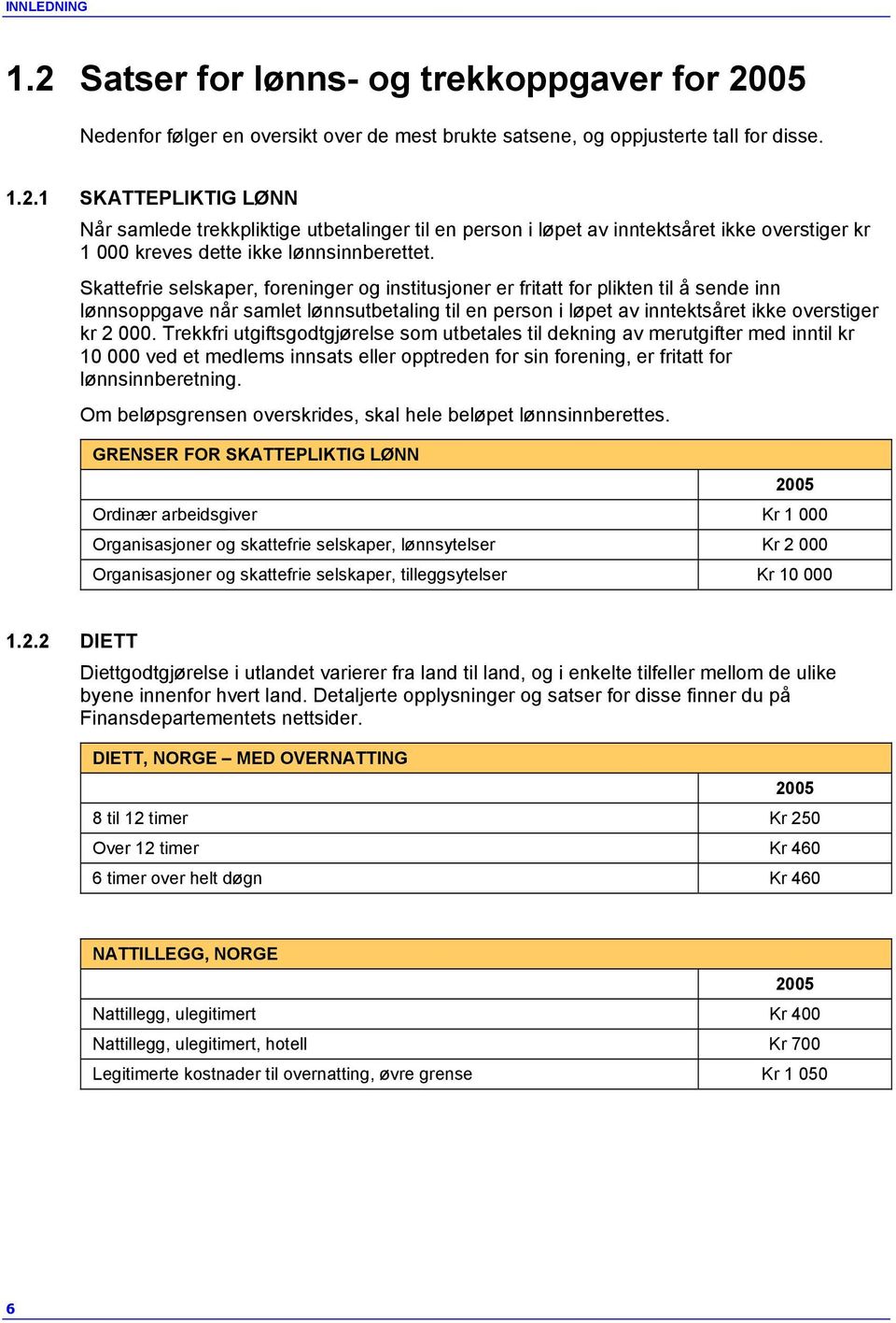 Trekkfri utgiftsgodtgjørelse som utbetales til dekning av merutgifter med inntil kr 10 000 ved et medlems innsats eller opptreden for sin forening, er fritatt for lønnsinnberetning.