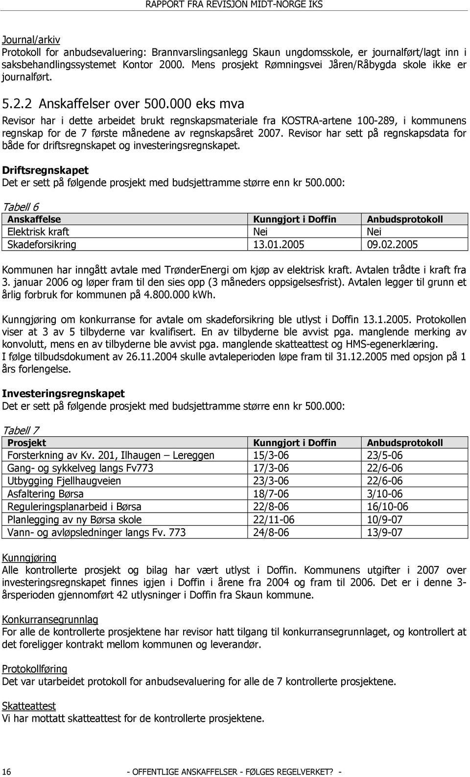 000 eks mva Revisor har i dette arbeidet brukt regnskapsmateriale fra KOSTRA-artene 100-289, i kommunens regnskap for de 7 første månedene av regnskapsåret 2007.