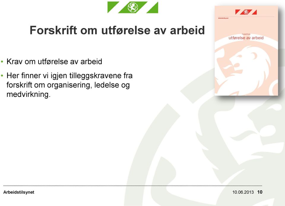 tilleggskravene fra forskrift om