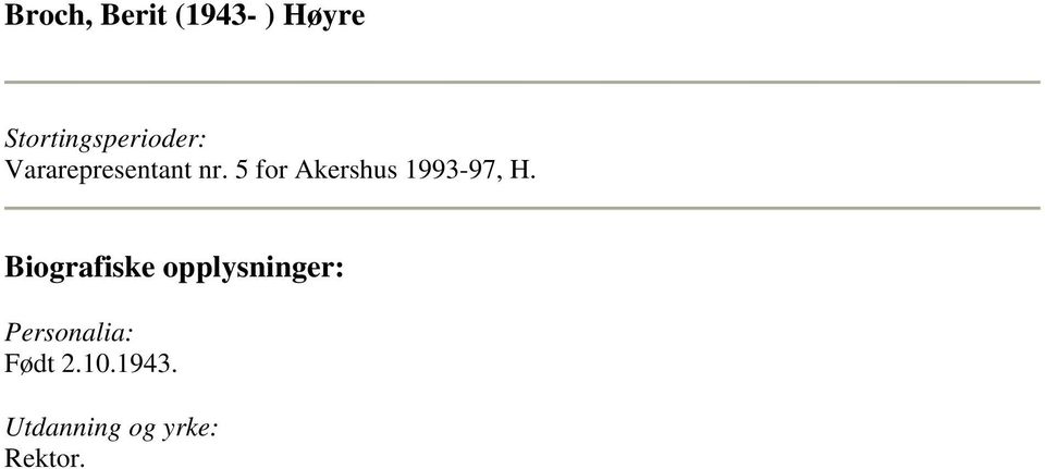 5 for Akershus 1993-97, H.