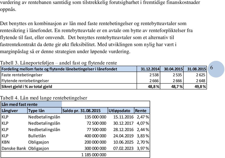 En rentebytteavtale er en avtale om bytte av renteforpliktelser fra flytende til fast, eller omvendt.