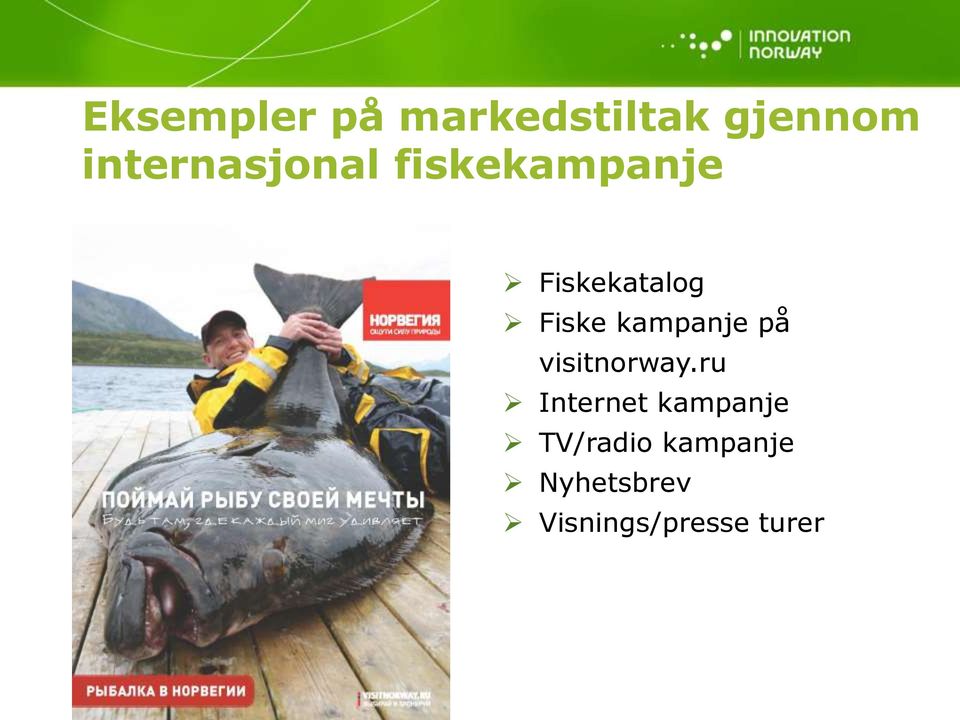 Fiske kampanje på visitnorway.