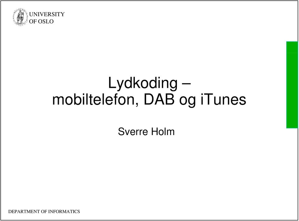 og itunes Sverre