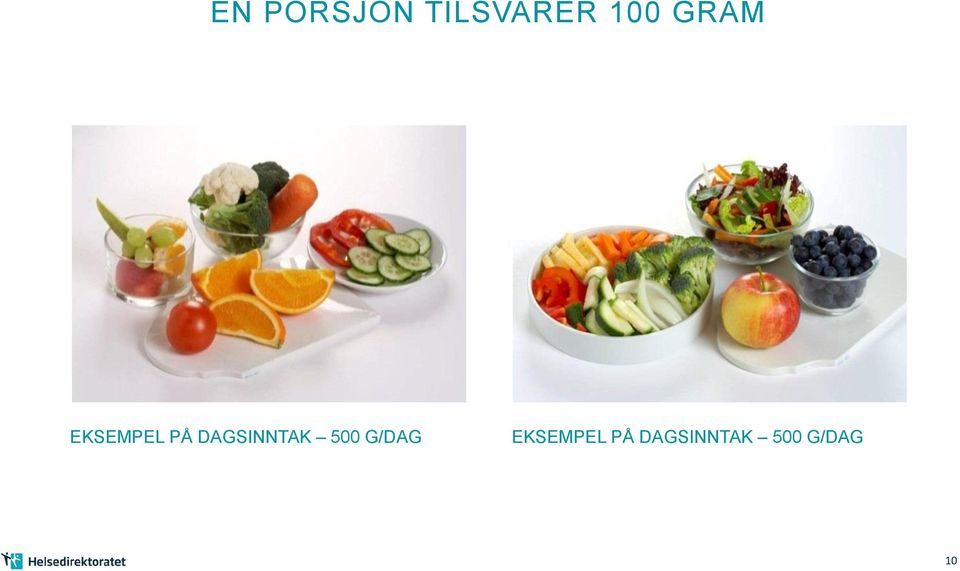 DAGSINNTAK 500 G/DAG