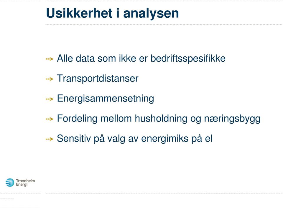 Energisammensetning Fordeling mellom