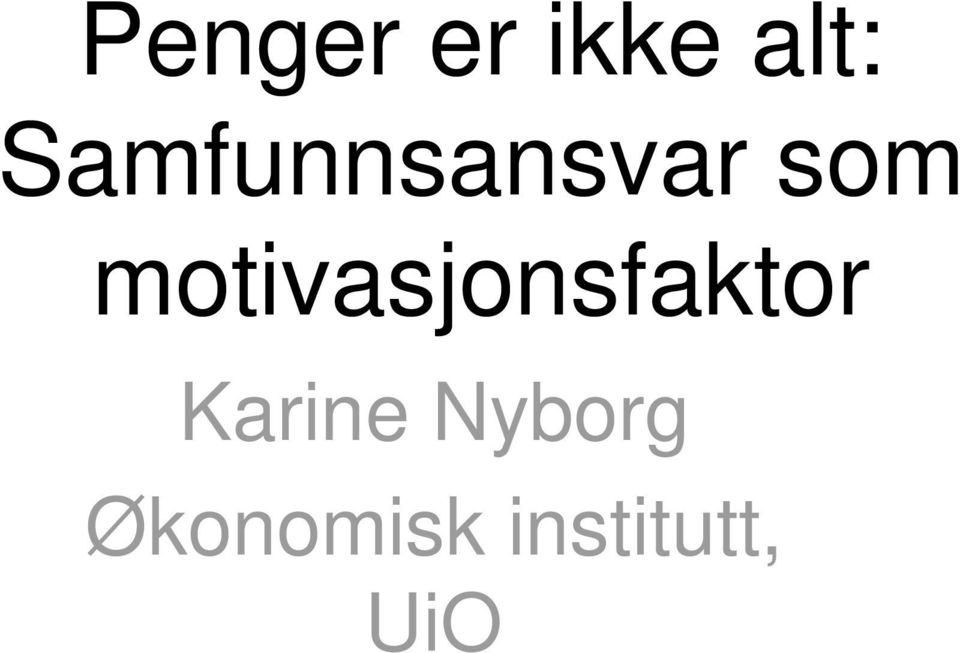 motivasjonsfaktor