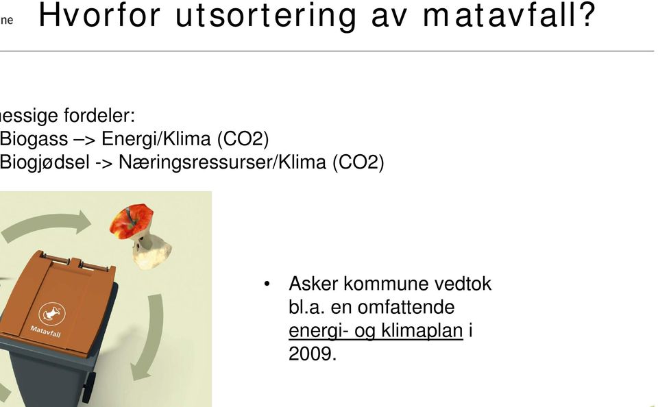 iogjødsel -> Næringsressurser/Klima (CO2) Asker