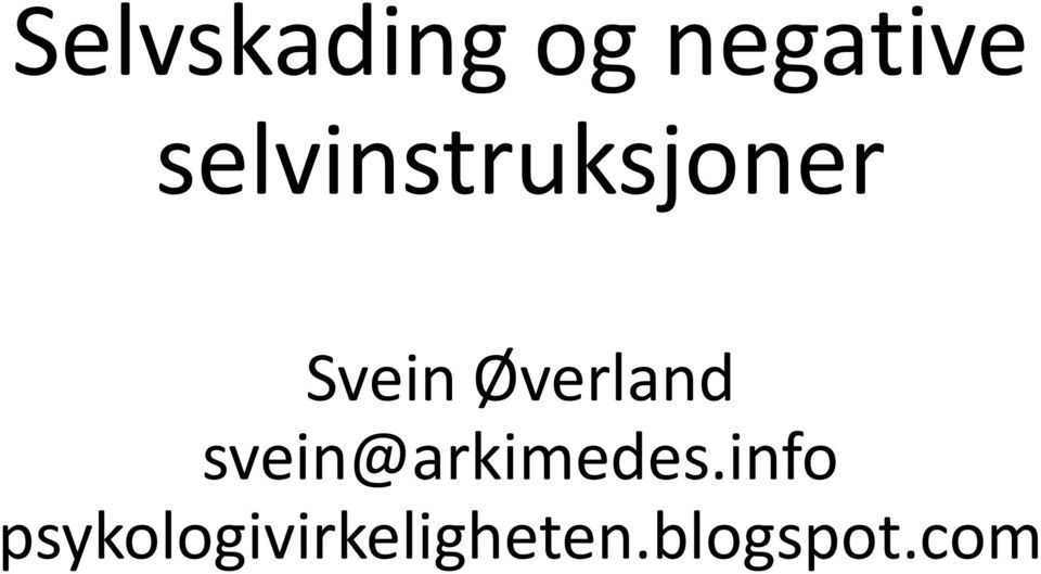 Øverland svein@arkimedes.