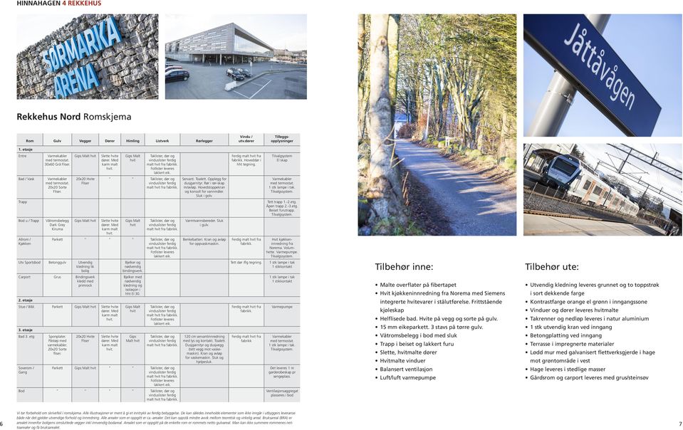 etasje Bad 3. etg Soverom / Gang Sponplater. Påstøp med varmekabler. 20x20 Sorte fliser. 20x20 Hvite Fliser Bjelker og nødvendig bindingsverk. Bjelker med nødvendig kledning og isolasjon i hht EI 30.