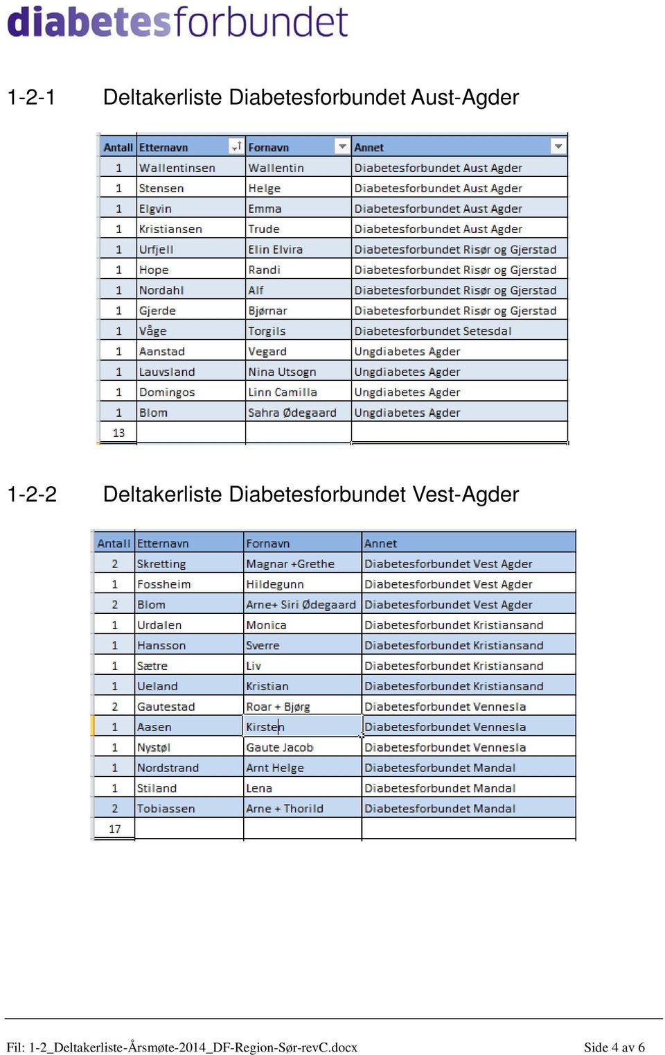 Diabetesforbundet Vest-Agder Fil: