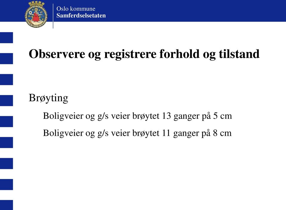 veier brøytet 13 ganger på 5 cm