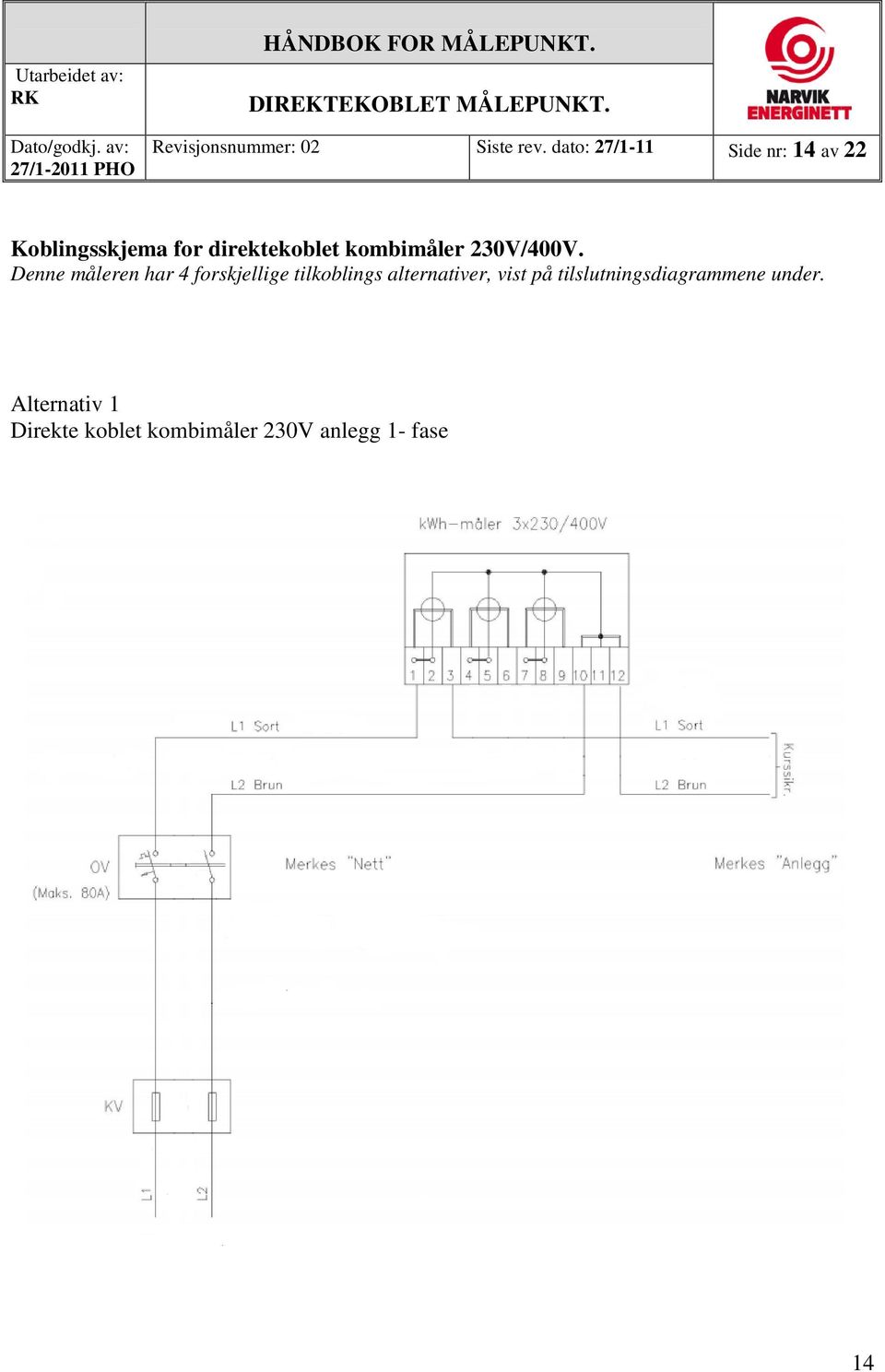 230V/400V.