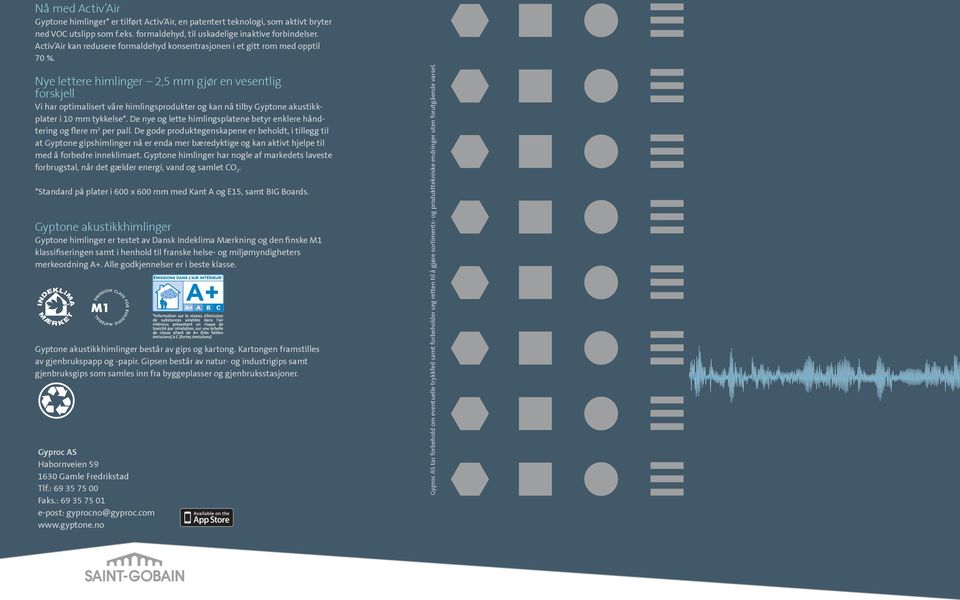 Akustiske løsninger med gips - PDF Gratis nedlasting