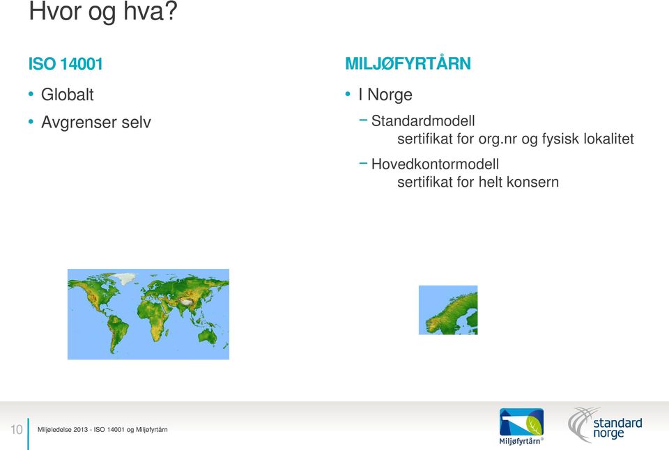 Norge Standardmodell sertifikat for org.