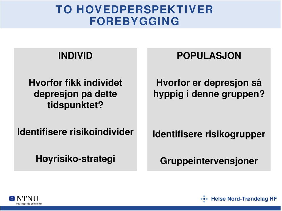 Hvorfor er depresjon så hyppig i denne gruppen?