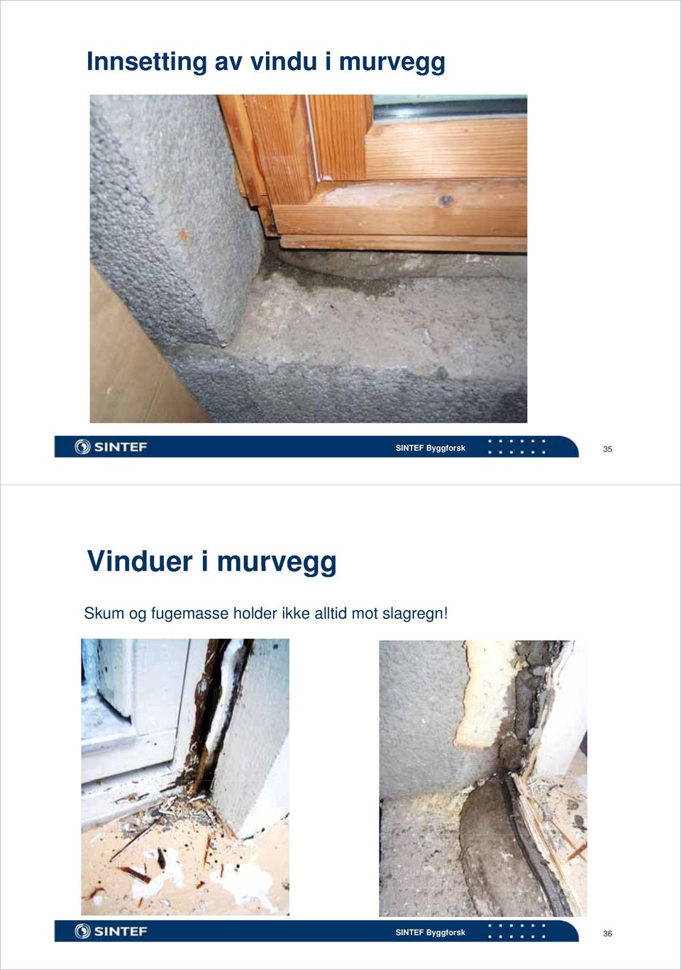 murvegg Skum og fugemasse holder