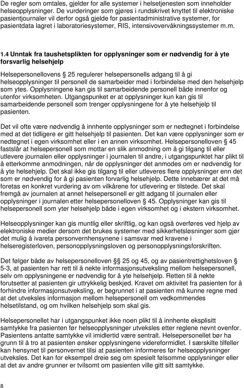 intensivovervåkningssystemer m.m. 1.