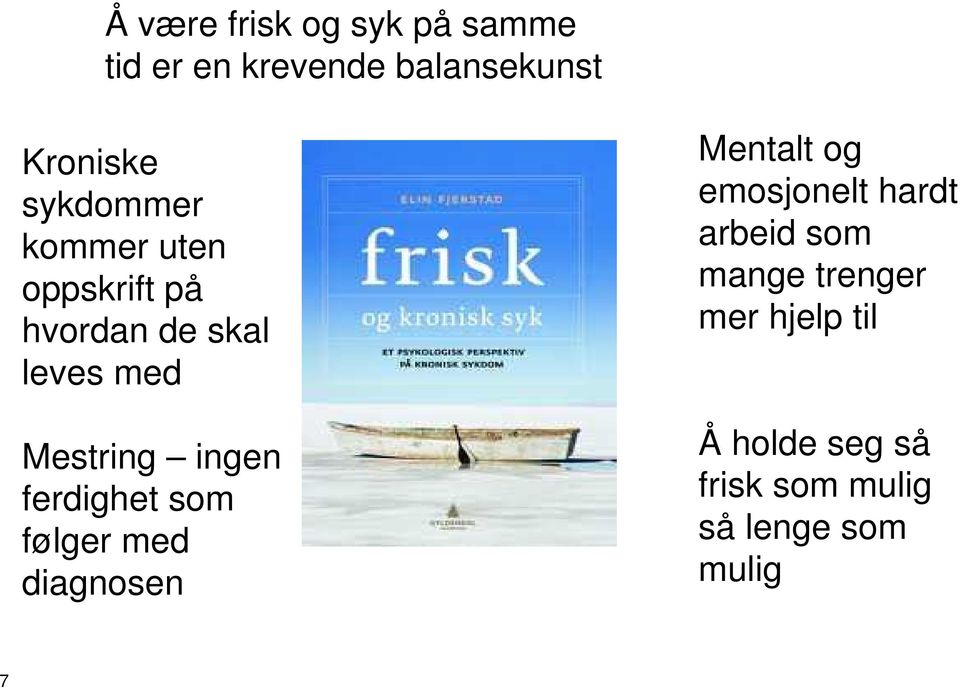 ingen ferdighet som følger med diagnosen Mentalt og emosjonelt hardt