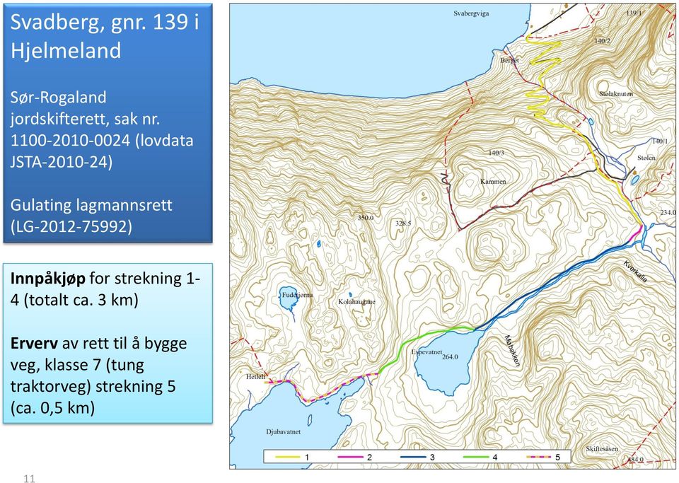 (LG-2012-75992) Innpåkjøp for strekning 1-4 (totalt ca.